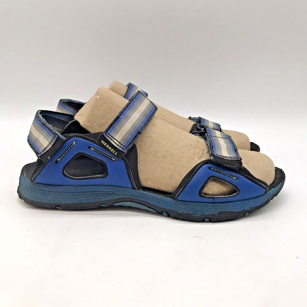 Merrell Hydro Blaze Hook & Loop Sandals Boy's 5M Women's 5.5 Blue Water Shoes